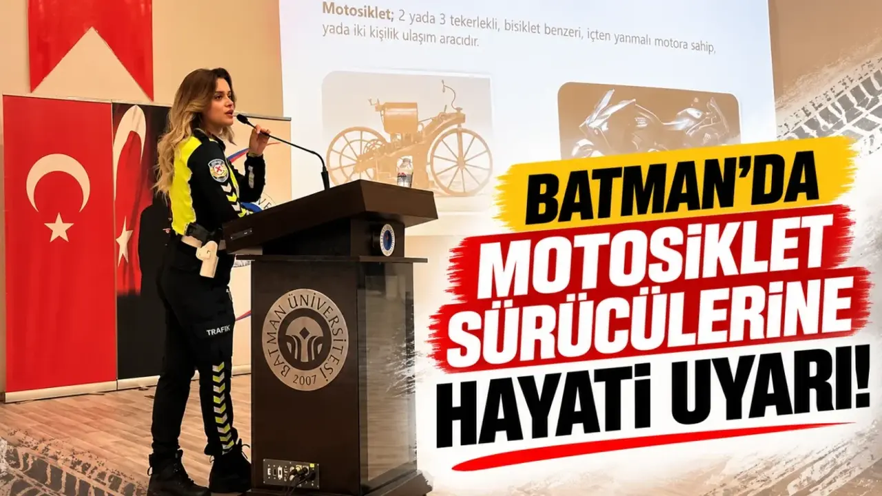 Batman’da motosiklet sürücülerine hayati uyarı!
