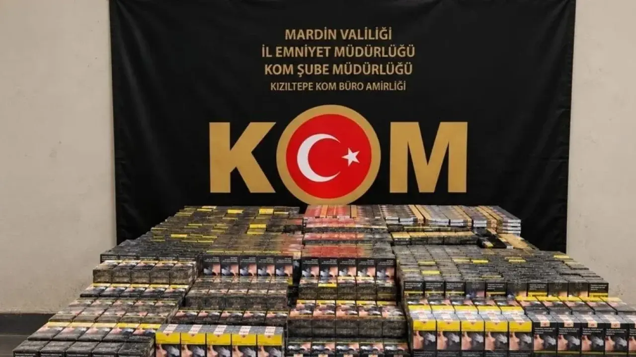 6 bin 100 paket kaçak sigara ele geçirildi
