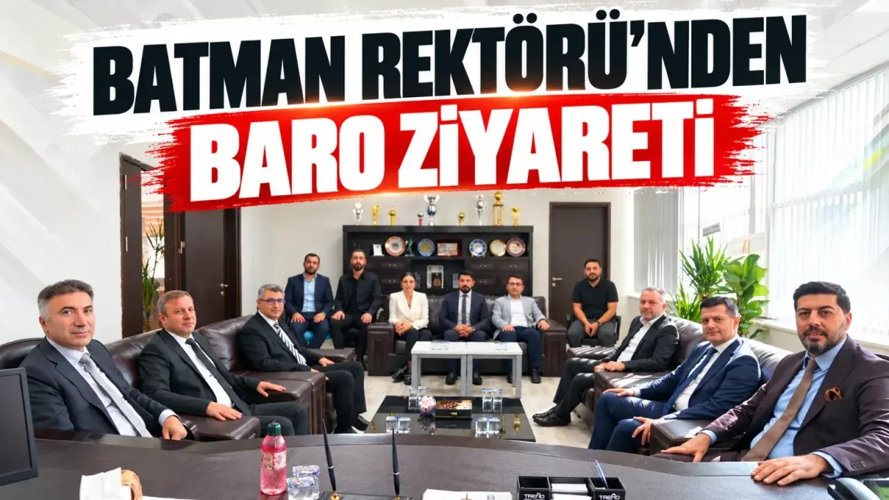Batman Rektörü’nden Baro ziyareti