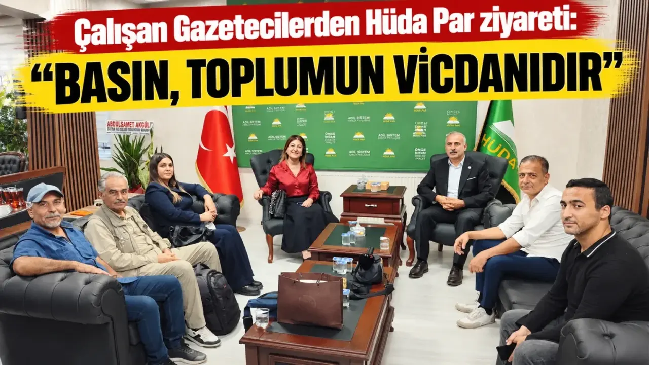 Çalışan Gazetecilerden Hüda Par ziyareti: Basın, toplumun vicdanıdır