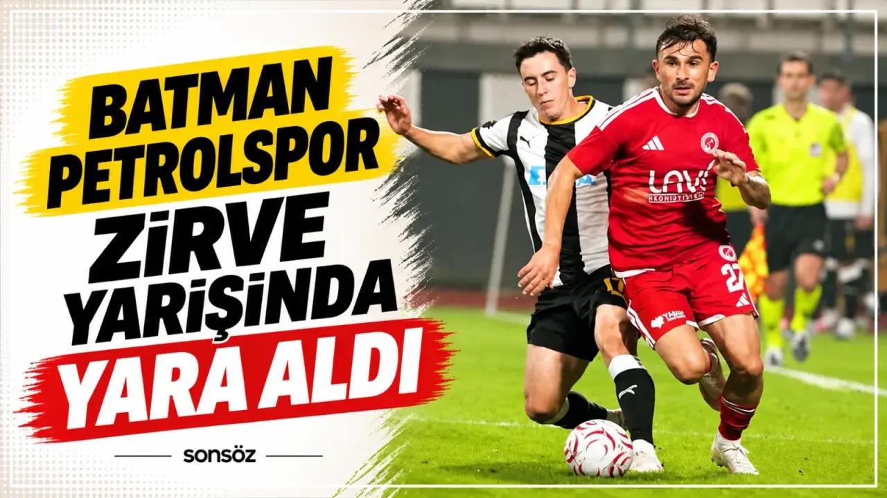 Batman Petrolspor zirve yarışında yara aldı