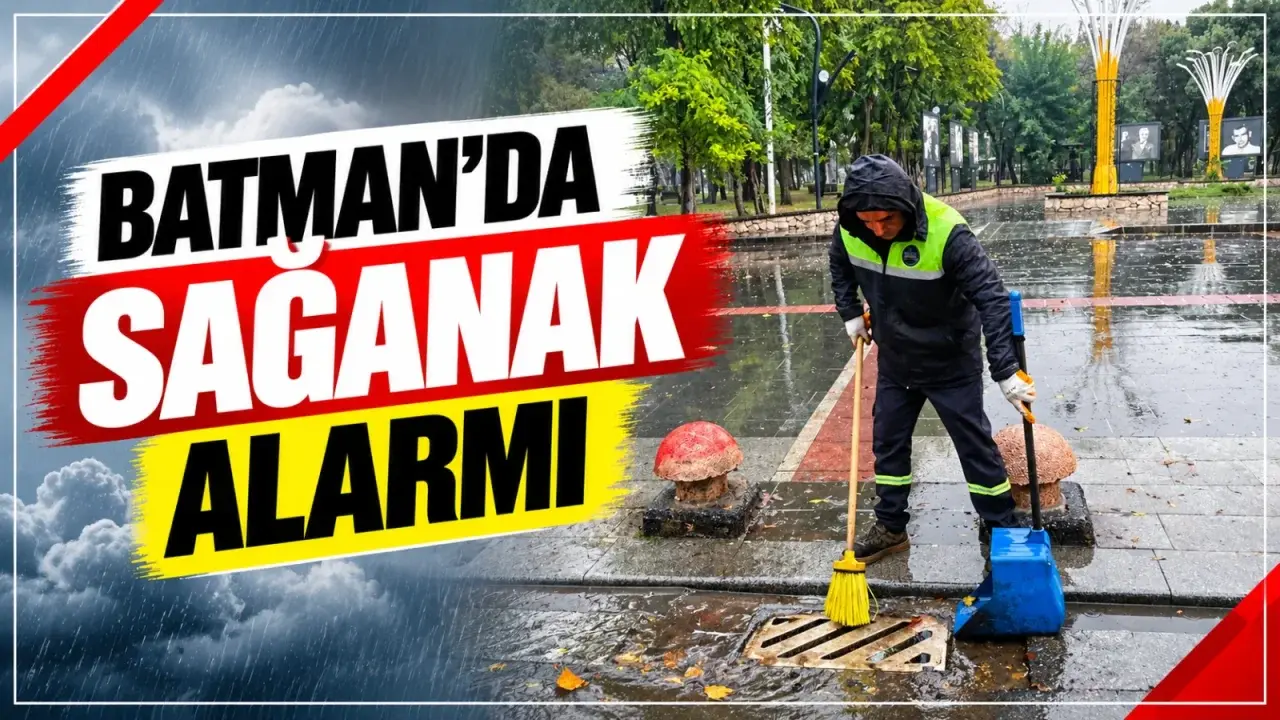 Batman’da sağanak alarmı