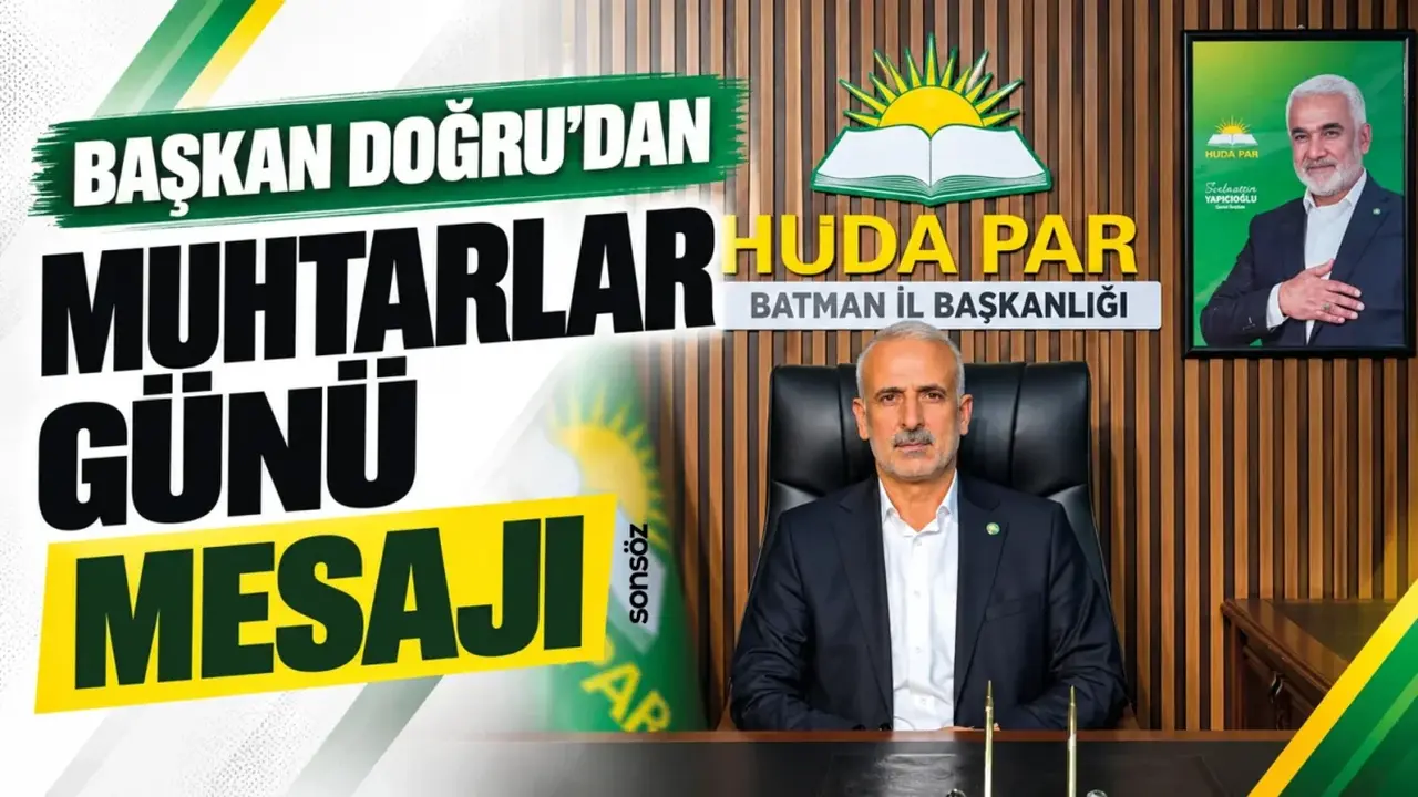 Başkan Doğru’dan muhtarlar günü mesajı