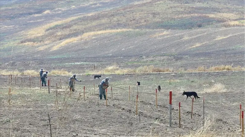 Azerbaycan'ın işgalden kurtarılan kentlerinde 10 aydır karış karış mayın temizliği yapılıyor