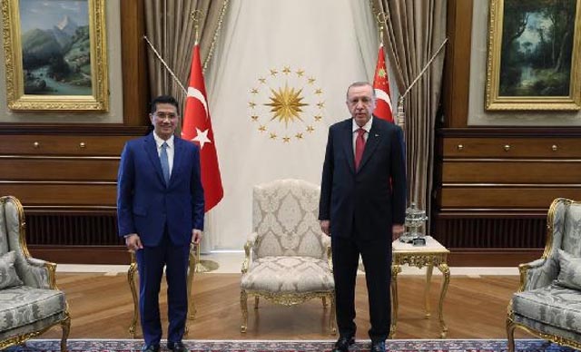 Cumhurbaşkanı Erdoğan, Malezyalı bakanı kabul etti