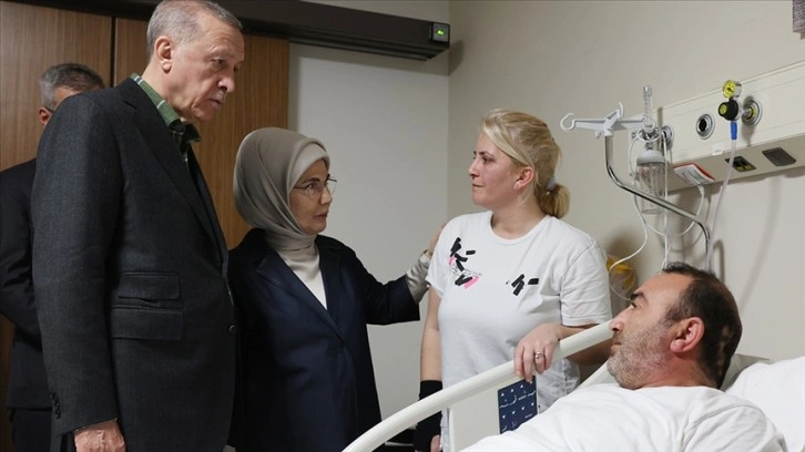 Cumhurbaşkanı Erdoğan'ın hastanede ziyaret ettiği depremzede: Burada herkesle ilgilendi