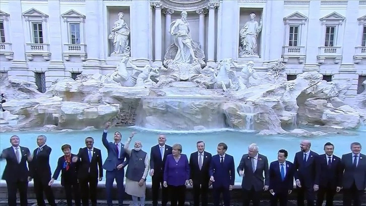 G20 Liderler Zirvesi'ne katılan bazı liderler, Roma'nın 
