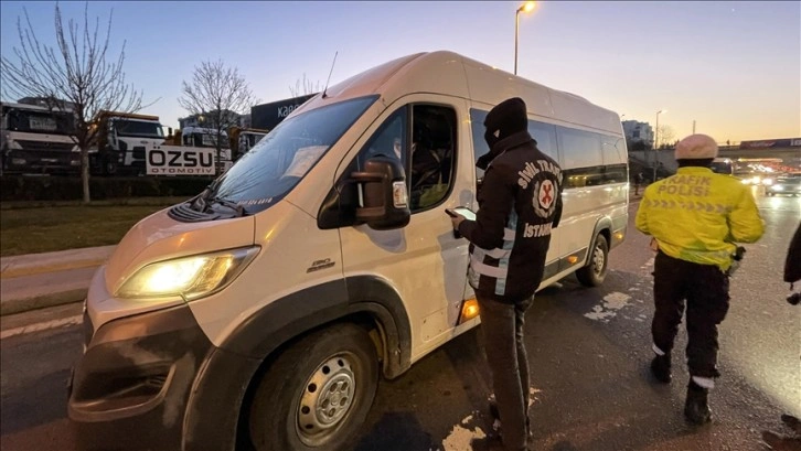 İstanbul'da okul servislerine yönelik denetim gerçekleştirildi