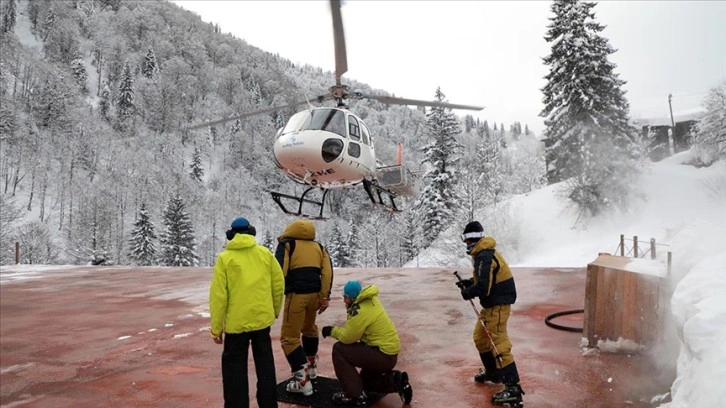 Kaçkar Dağları'nda 'heliski' heyecanı başladı