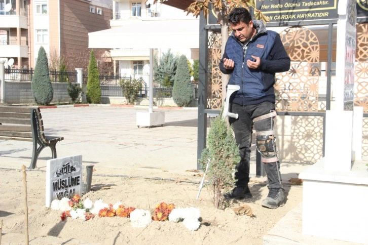 Müslüme’nin ölümüne üzülüp mezarına fidan dikti