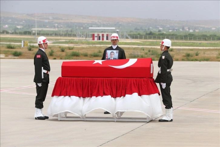 Şehit Talha Bahadır'ın naaşı memleketi Yalova'ya uğurlandı