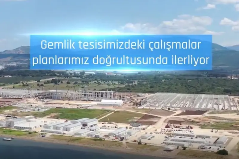 TOGG Gemlik tesisi yükseliyor