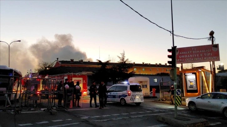 Ümraniye Cezaevinde yangın çıktı