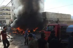 Afrin'de bomba yüklü araçla saldırı: 1 ölü, 1 yaralı