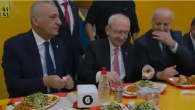 Kılıçdaroğlu ve Öztürkmen Gaziantep’te Nohut Dürümüyle Kahvaltı Yaptı