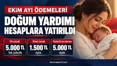 Doğum yardımları hesaplara yatırıldı: Ekim ödemeleri tamamlandı