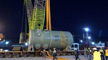 Akkuyu NGS'nin ikinci güç ünitesinin reaktör basınç kabı inşaat sahasına ulaştı