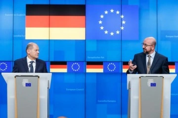Almanya Başbakanı Scholz, Avrupa Konseyi Başkanı Michel ile görüştü