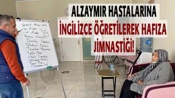  ALZAYMIR HASTALARINA İNGİLİZCE ÖĞRETİLEREK HAFIZA JİMNASTİĞİ!