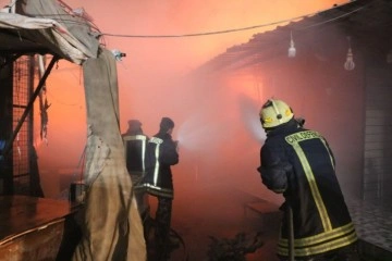 Amman’ın en büyük çarşısında korkutan yangın