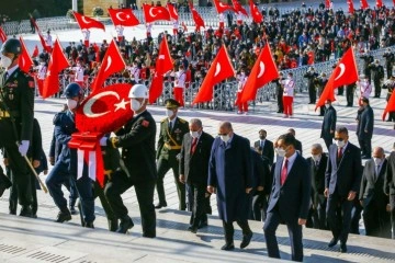 Anıtkabir'de 29 Ekim Cumhuriyet Bayramı Töreni