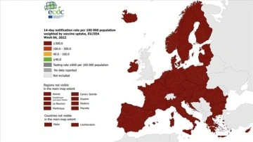 Avrupa'nın tamamı Kovid-19 seyahat haritasında koyu kırmızıya boyandı
