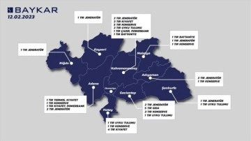 Baykar'ın deprem bölgesine gönderdiği ihtiyaç malzemelerinin dağıtımına başlandı