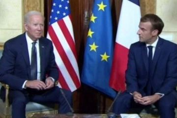 Biden ve Macron 'denizaltı' krizinden sonra ilk kez bir araya geldi