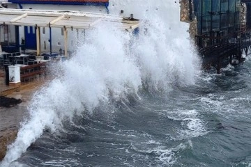 Bodrum fırtınanın esiri oldu