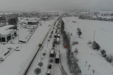 Bolu’da, D100 Karayolu Ankara yönü ulaşıma kapandı