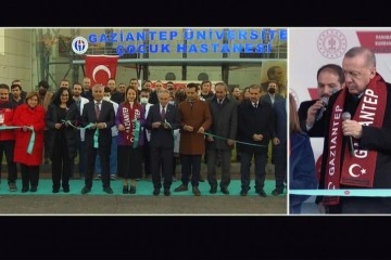 Cumhurbaşkanı Erdoğan, GAÜN’de yapılan hastaneleri hizmete açtı