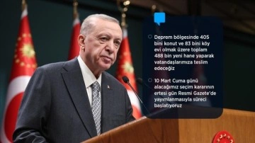 Cumhurbaşkanı Erdoğan: Tek gündemimiz depremdir, deprem yaralarını sarmaktır