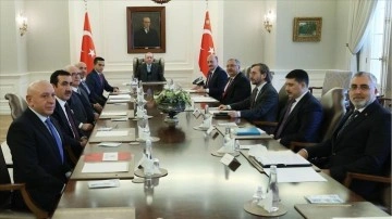 Cumhurbaşkanı Erdoğan, TİSK Başkanı Akkol ve yönetim kurulu üyelerini kabul etti