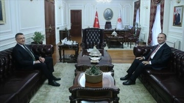 Cumhurbaşkanı Yardımcısı Oktay'dan Adalet Bakanı Bozdağ'a ziyaret