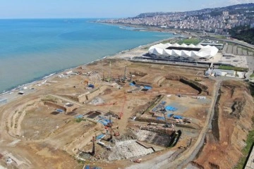 Deniz dolgusuna inşa edilecek Trabzon Şehir Hastanesi için 400 fore kazık çakılacak