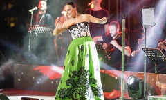 Ebru Gündeş, Bodrum'da konser verdi 
