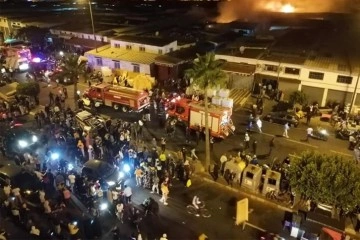 Fas'ın meşhur pazarı Al-Qurayyah'ta yangın: 2 yaralı