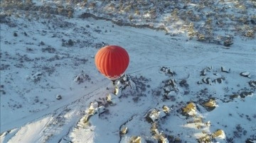 Frig Vadisi'nde sıfırın altında 16 derecede balon uçuşu