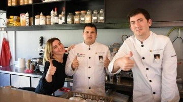 Gaziantep'teki Mutlu Kafe'ye İspanya'dan 'özel stajyerler' geldi