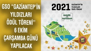 GSO “GAZİANTEP’İN YILDIZLARI ÖDÜL TÖRENİ’’ 6 EKİM ÇARŞAMBA GÜNÜ YAPILACAK