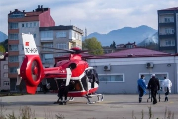 Hava ambulansı 9 günde 10 hastanın naklini sağladı