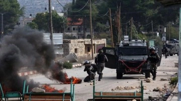 İsrail ordusunun Batı Şeria'da Filistinlilere müdahalesinde 20 kişi yaralandı