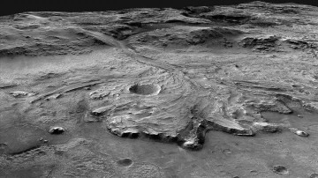 Mars'ın Jezero Krateri'ndeki kayaların volkanik kökenli olduğu belirlendi