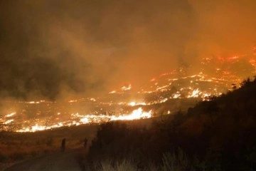 Muğla’da gece başlayan orman yangınını söndürme çalışmaları devam ediyor