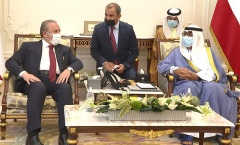 TBMM Başkanı Şentop, Kuveyt Veliaht Prensi Al Sabah ile görüştü