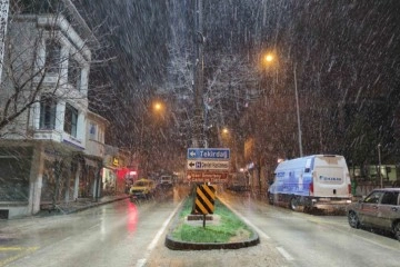 Tekirdağ’da kar yağışı başladı