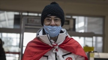 Türk sporuna ilki yaşatan sürat patenci Furkan Akar Kış Olimpiyatları'na uğurlandı