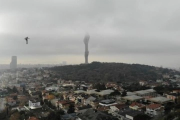 Üsküdar Çamlıca Kulesi sise büründü