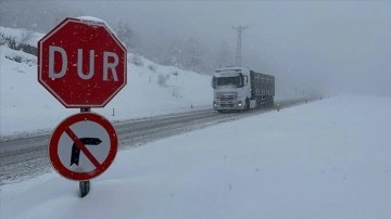 Zonguldak-İstanbul kara yolu kar nedeniyle uzun araç geçişlerine kapatıldı